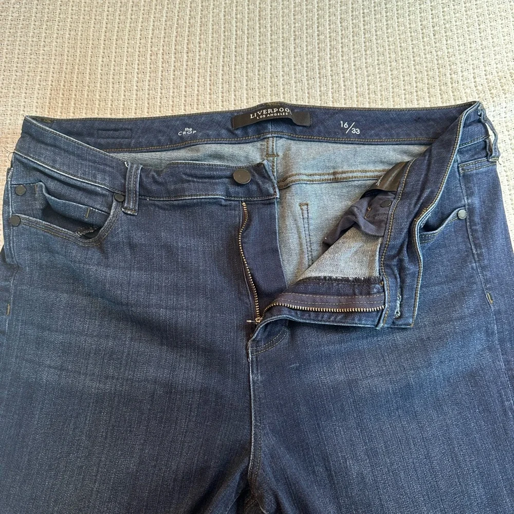 Liverpool Jeans Company Dark‎ Blue Ankle Jeans - Picture 4 of 9